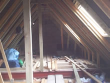 Loft Conversion in the early stages in Bury St Edmunds, Suffolk